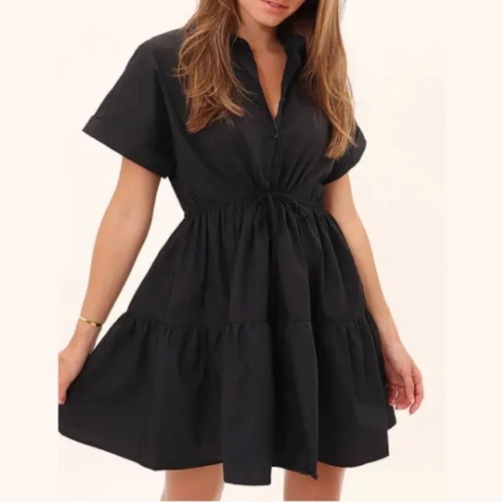 Deluc Black Mini Dress